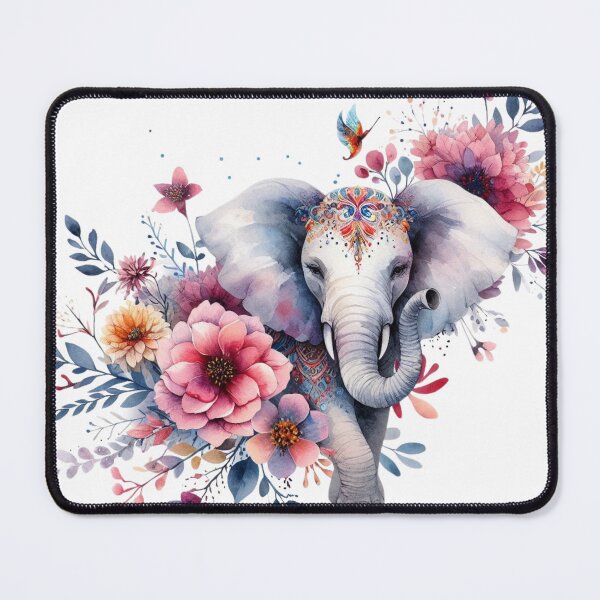 Item preview, Floral Elephant Grace designed and sold by TeetasticBtque.