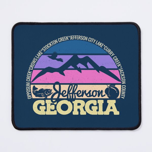 Item preview, Jefferson Georgia Sunset Retro Vintage Local Pride Logo designed and sold by CRHPOD20.