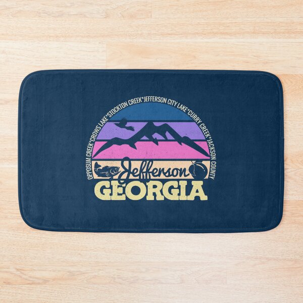 Item preview, Jefferson Georgia Sunset Retro Vintage Local Pride Logo designed and sold by CRHPOD20.