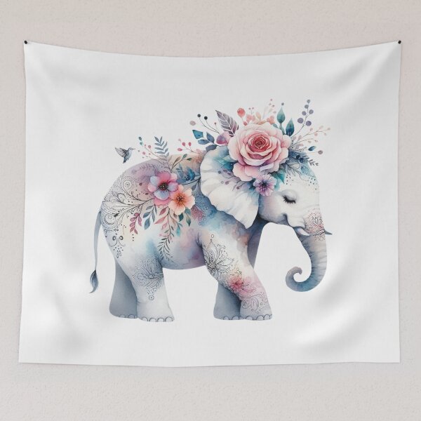 Item preview, Blossom Elephant Tranquility designed and sold by TeetasticBtque.