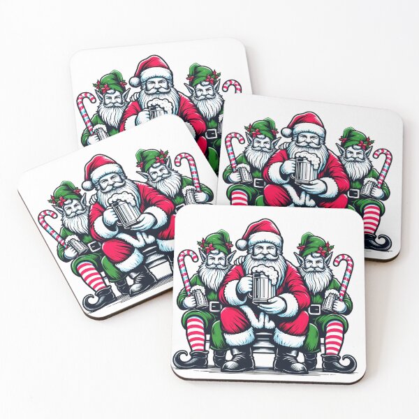 Item preview, Santa's Holding Beer | Fun Holiday Cheers with Santa | Jolly Santa Celebrating with a Cold Drink | Christmas Cheer with Santa and Beer | Playful Santa's Holiday Toast designed and sold by PaintedPixels01.