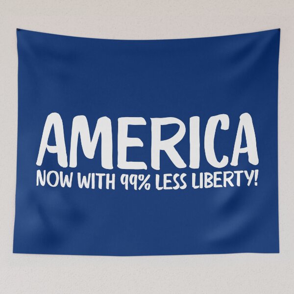 Item preview, America - now with 99% less liberty! designed and sold by EvergreenWhimsy.