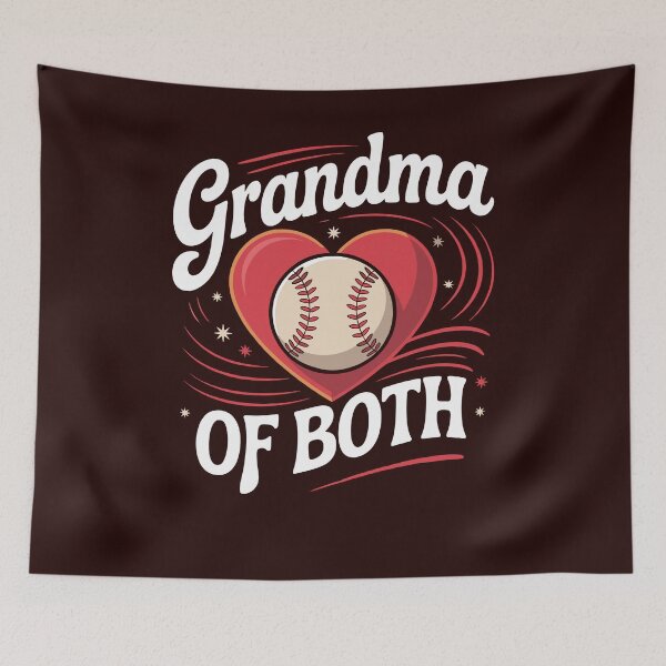 Artikelvorschau, Oma des Baseball- und Softball-Oma-Designs, Sportherz entworfen und verkauft von azaelbay7.