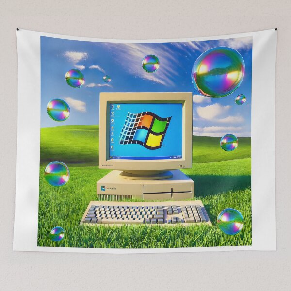 Aperçu de l'œuvre Ordinateur Frutiger Aero Windows 98 créée et vendue par gustavotiano.