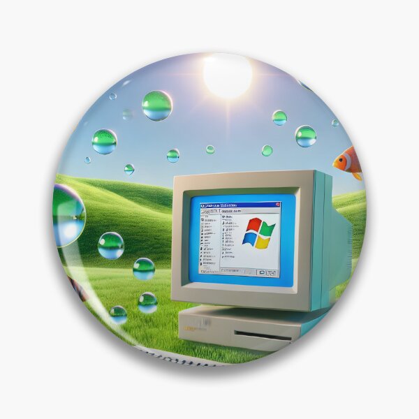 Item preview, Frutiger Aero Art With Old Computer - Windows designed and sold by gustavotiano.