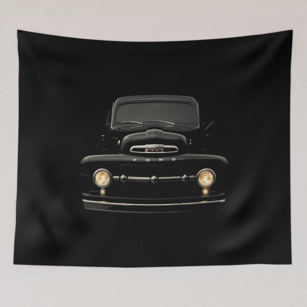 Item preview, 1951 Ford F-100 Front View with Vintage Headlight Glow designed and sold by TheArtOfCar.