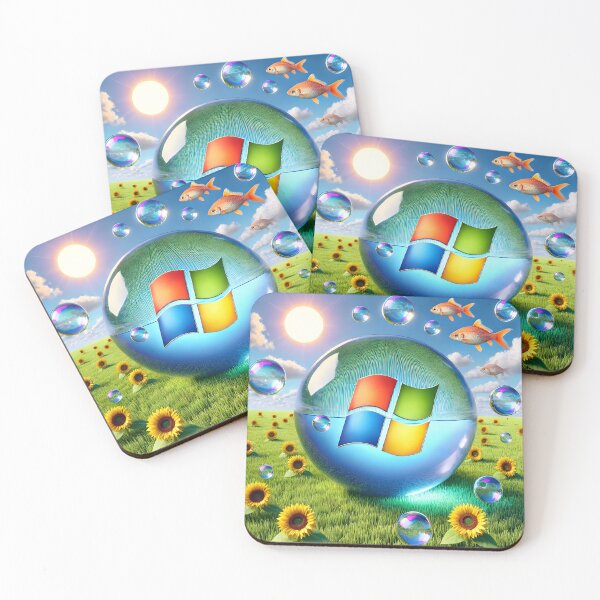 Item preview, Frutiger Aero Windows Bubbles, Fish, Sunflower designed and sold by gustavotiano.