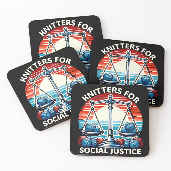 Item preview, Knitters for social justice designed and sold by EvergreenWhimsy.