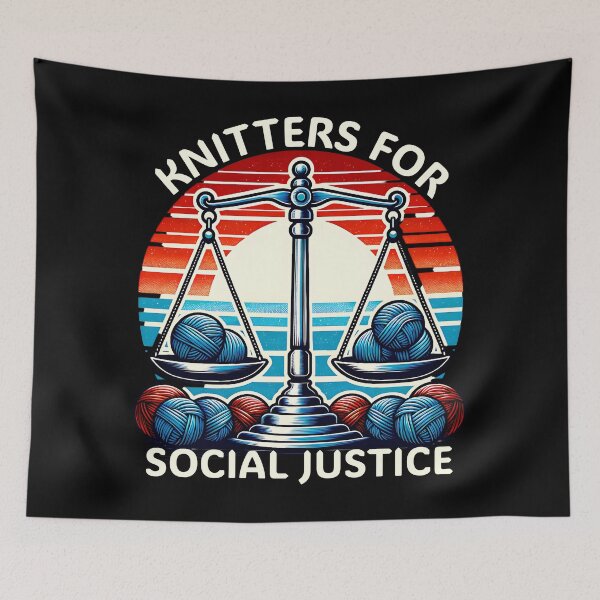 Item preview, Knitters for social justice designed and sold by EvergreenWhimsy.