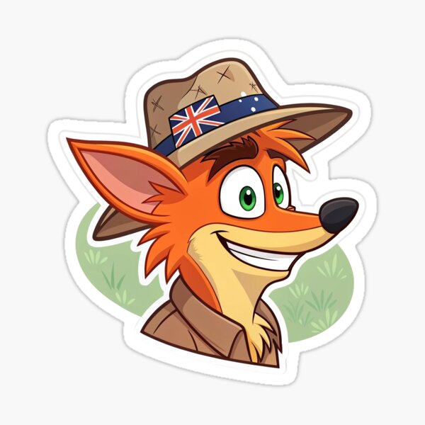 Vista previa del artículo con la obra «Crash bandicoot australiano», diseñado y vendido por libLiv.