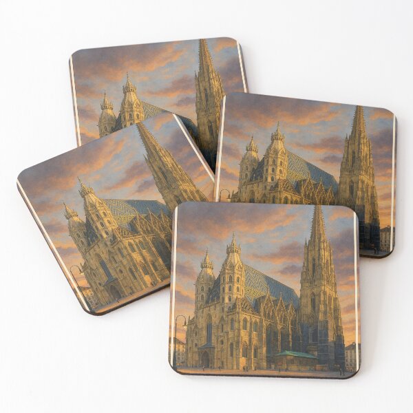 Item preview, Sunset Over St. Stephen’s Cathedral – Vienna, Austria designed and sold by Era-of-Traveler.