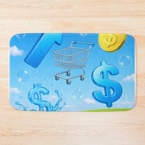 Item preview, Frutiger Aero Shopping Growth Icons Scene designed and sold by gustavotiano.