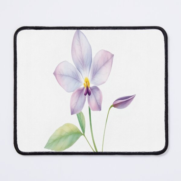 Item preview, A delicate watercolor painting of wild violet designed and sold by GentleMuse.