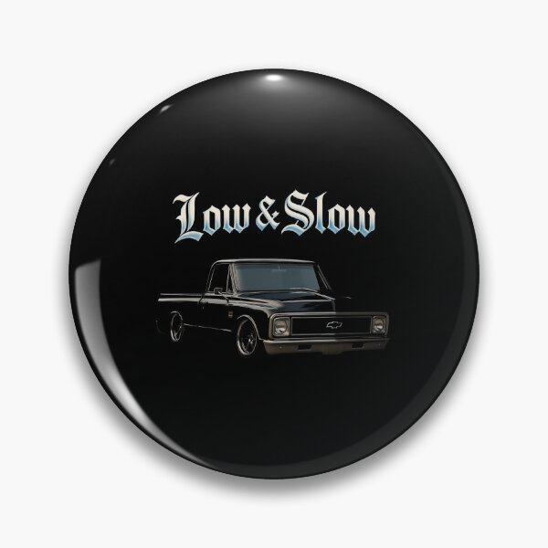 Artikelvorschau, Slammed Black Chevy C10 mit Low & Slow Gothic Style entworfen und verkauft von TheArtOfCar.