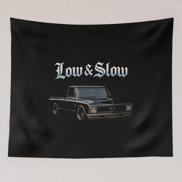 Item preview, Slammed Black Chevy C10 with Low & Slow Gothic Style designed and sold by TheArtOfCar.