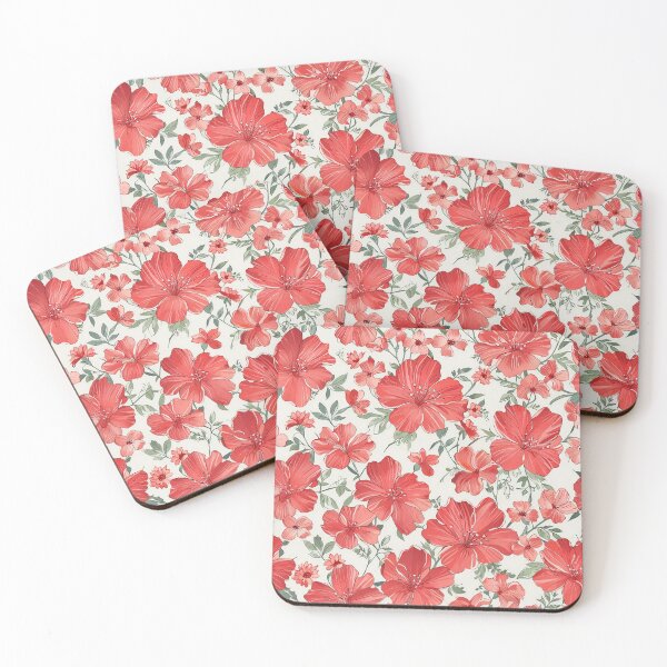 Item preview, Elegant Red Blooming Flowers designed and sold by CoolPixels.