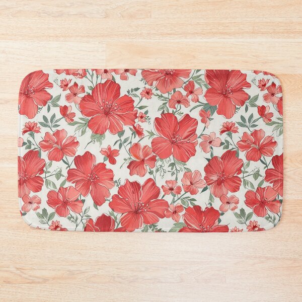 Item preview, Elegant Red Blooming Flowers designed and sold by CoolPixels.