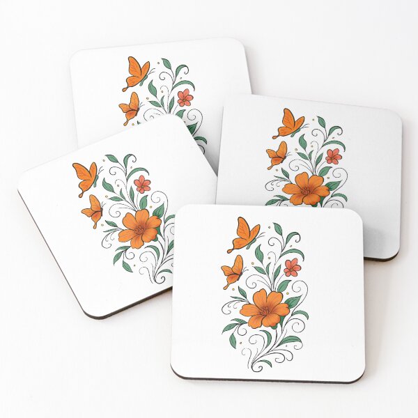 Item preview, Butterflies & Vines designed and sold by Doodls-by-Brit.