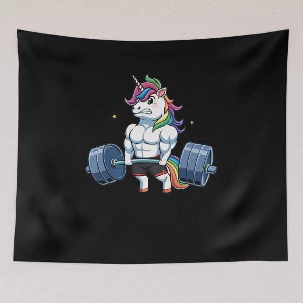 Item preview, Funny Unicorn Weightlifting T-Shirt – Rainbow Gym Fitness Deadlift Gift for Men & Women designed and sold by Har-vee.