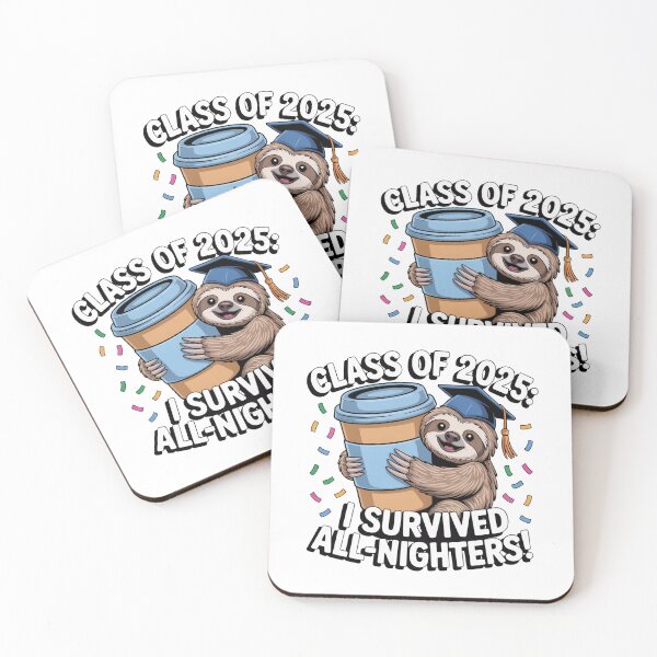 Item preview, Class of 2025 All-Nighter Survivor Coffee & Chaos Grad Gifts designed and sold by Colorful Designs.