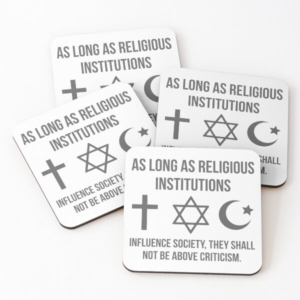 Item preview, Religious institutions shall not be above criticism.  designed and sold by Rachel the Artist .