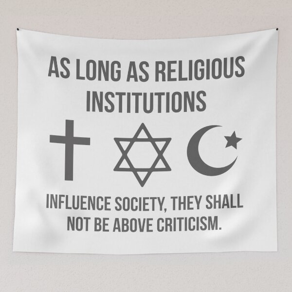 Item preview, Religious institutions shall not be above criticism.  designed and sold by Rachel the Artist .