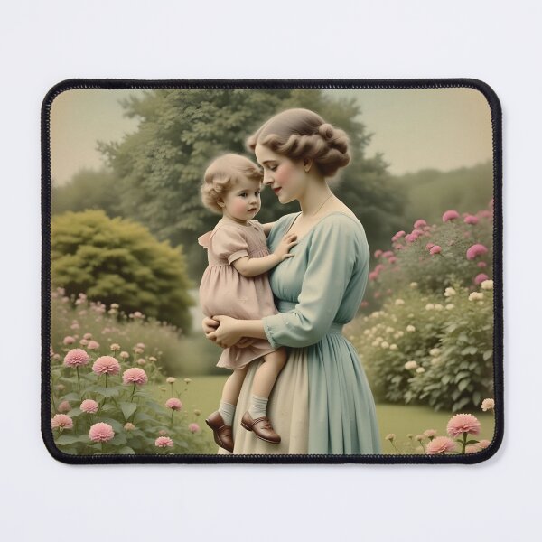 Item preview, Vintage Mother & Child Postcard Greeting Scene designed and sold by ACuriousshoppe.