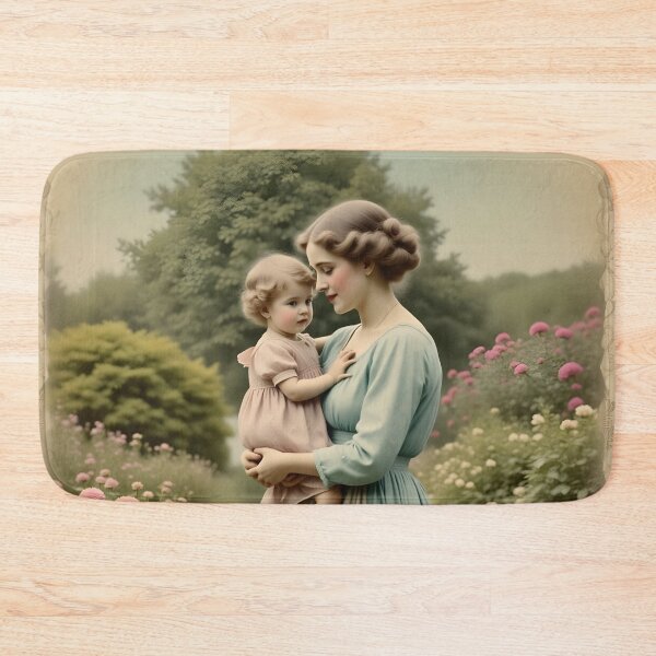 Item preview, Vintage Mother & Child Postcard Greeting Scene designed and sold by ACuriousshoppe.