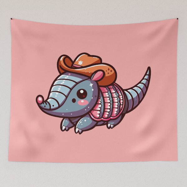 Item preview, Cute Armadillo Wearing a Cowboy Hat designed and sold by Ghost on Toast.
