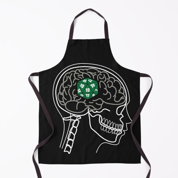 Item preview, Funny X-ray of D20 Dice on Brain designed and sold by Jaudaux Designs.