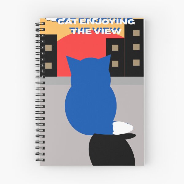 Artikelvorschau, KATZE GENIESST DIE AUSSICHT! entworfen und verkauft von GrindWardrobe.