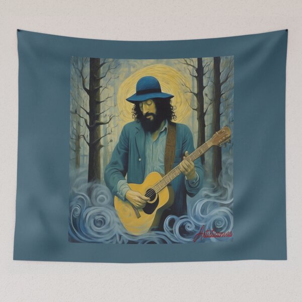 Item preview, "Mystical Blues: Peter Green's Dreamlike Reverie" designed and sold by Artisticanvas.