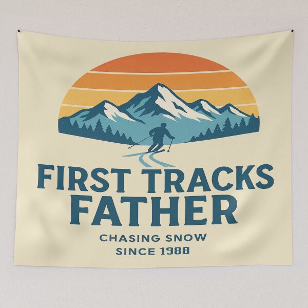 Item preview, First Tracks Father: The Ultimate Ski Dad Father’s Day  designed and sold by Rajasekar.