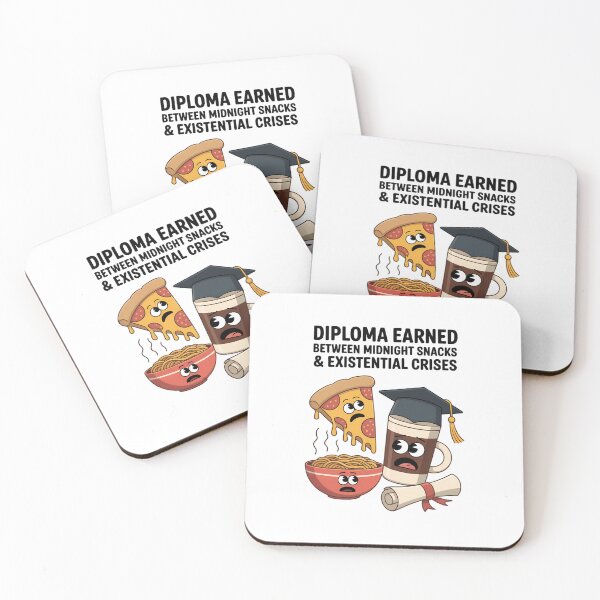 Item preview, Diploma Earned Between Midnight Snacks & Existential Crisis – Funny Graduation Gift designed and sold by ThatBBStore.