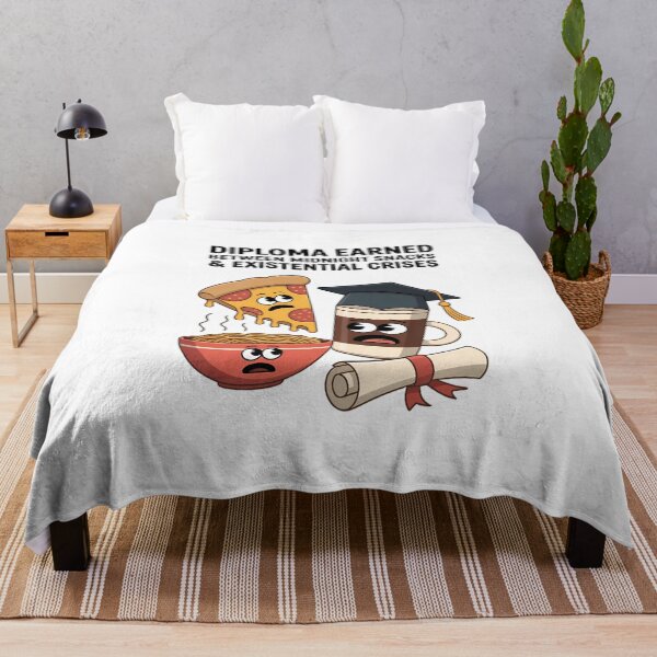 Item preview, Diploma Earned Between Midnight Snacks & Existential Crisis – Funny Graduation Gift designed and sold by ThatBBStore.