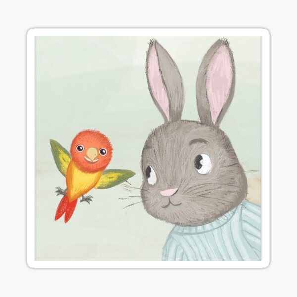 Item preview, Pecky the Parrot helping Riddler Rabbit designed and sold by John Cavanagh Publishing.