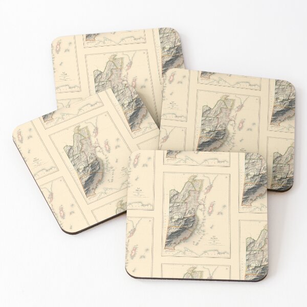 Item preview, 1912 Belize Shaded Relief 3D Map digitally-rendered designed and sold by ThinkAboutMaps.
