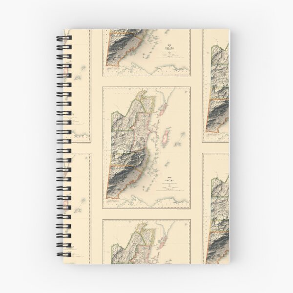 Item preview, 1912 Belize Shaded Relief 3D Map digitally-rendered designed and sold by ThinkAboutMaps.