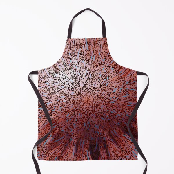 Item preview, Abstract Flower - Red/ Light Blue/ Grey designed and sold by VaraAnn.