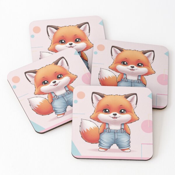 Item preview, Kawaii Fox with 90s Pants | Cute Retro Style designed and sold by All Creative Designer.