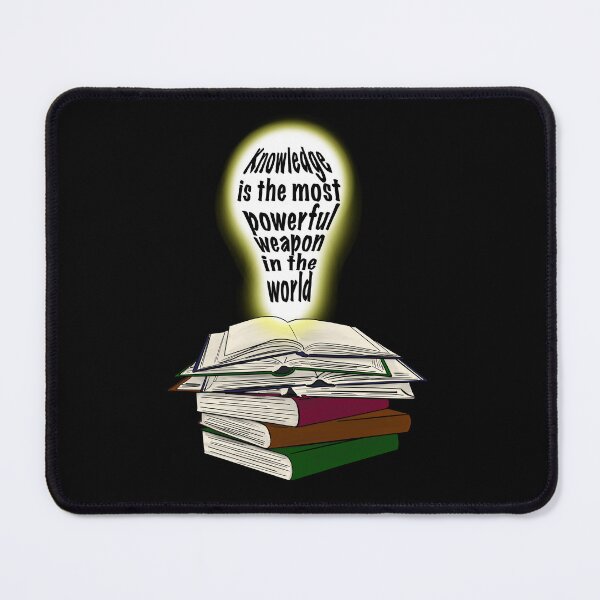 Item preview, Knowledge is the most powerful weapon in the world designed and sold by Kate Miller Illustrator.