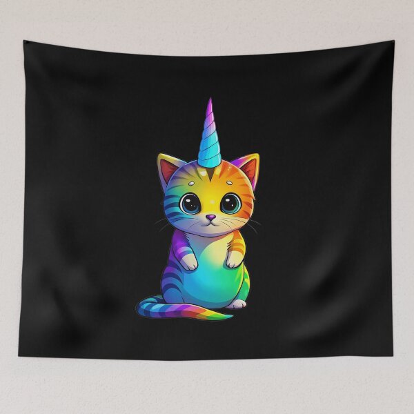 Item preview, Funny Caticorn T-Shirt – Cute Cat Unicorn Rainbow Gift for Girls, Kids & Women designed and sold by Har-vee.