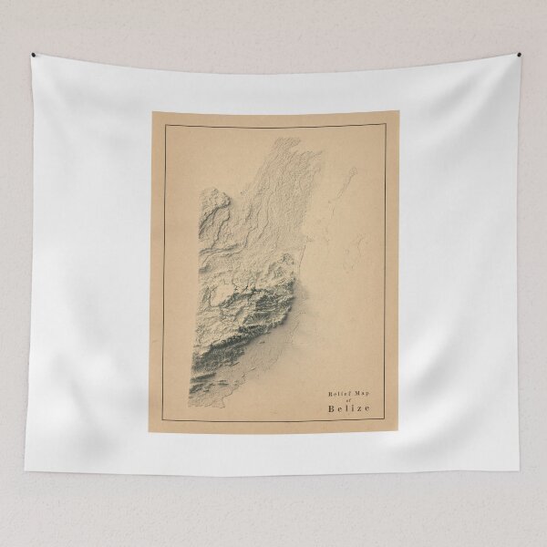 Item preview, Belize Shaded Relief 3D Map digitally-rendered designed and sold by ThinkAboutMaps.