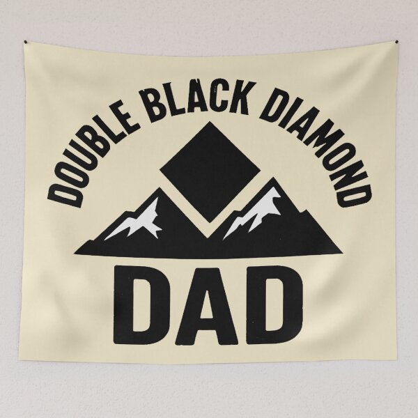 Item preview, Double Black Diamond Dad | Snow Skiing Lover | Father’s Day Gift  designed and sold by Rajasekar.