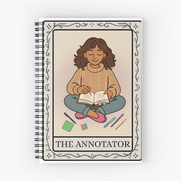 Item preview, The Annotator - Bookish Tarot Sticker designed and sold by EnchantedGremlinLoot.