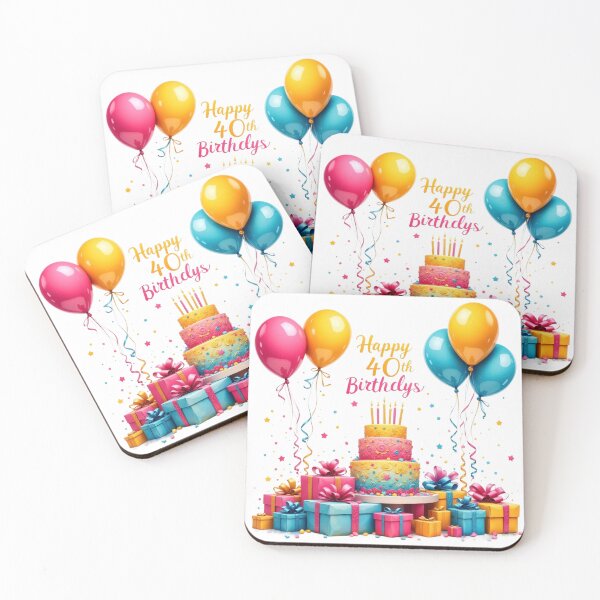 Item preview, Happy 40th Birthday designed and sold by purplesensation.
