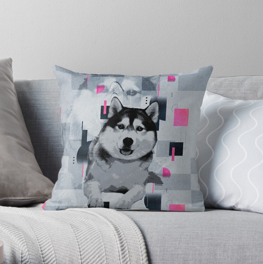 siberian husky pillow