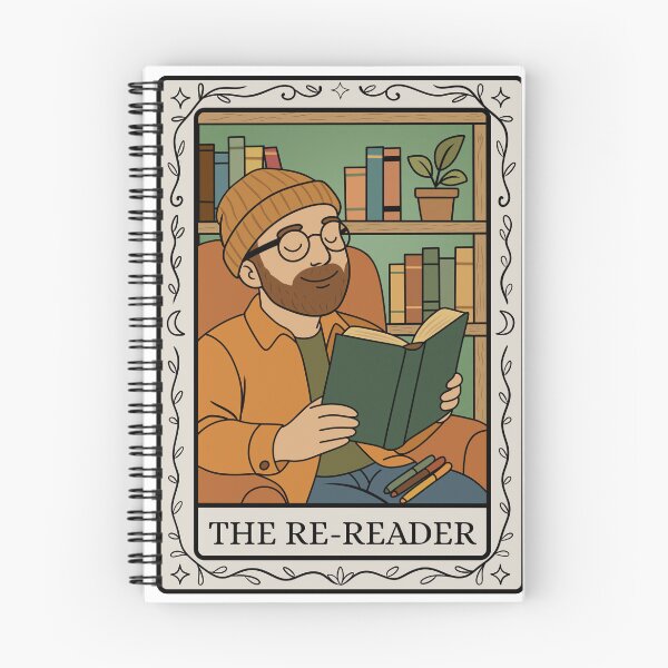 Item preview, El relector - Pegatina del tarot libresco designed and sold by EnchantedGremlinLoot.