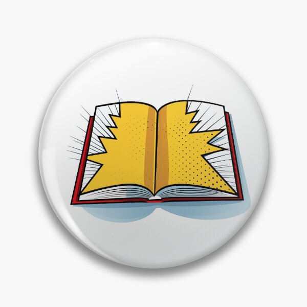 Item preview, Retro Book Explosion in Pop Art Comic Style designed and sold by New-School-Wave.