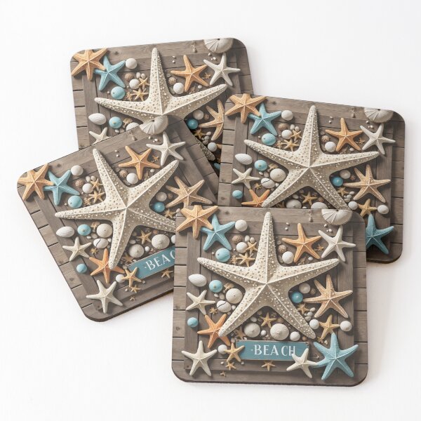 Item preview, Coastal Beach Starfish designed and sold by purplesensation.